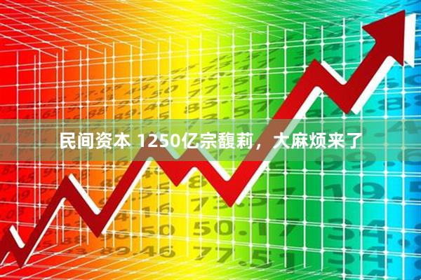 民间资本 1250亿宗馥莉，大麻烦来了
