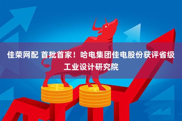 佳荣网配 首批首家！哈电集团佳电股份获评省级工业设计研究院